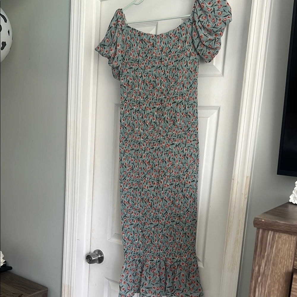 Floral Off-Shoulder Dress